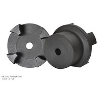 Curved Jaw Coupling Half GE24-1 Stepped Hub Pilot Bore Centre