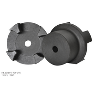 Curved Jaw Coupling Half GE75-1 Stepped Hub Pilot Bore Centre