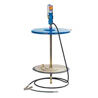 180KG Air operated grease pump kit to suit 200ltr drum with 6 meter hose, Filter regulator lubricator and nozzle with z swivel