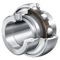 GNE40-XL-KRR-B Radial insert Ball Bearing Spherical Outer Ring with Eccentric locking collar, R seals on both sides