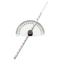 PDG/6 Groz Depth Gauge & Protractor, Round Head, 150mm Blade