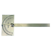 DP/R/6 Groz Degree Protractor, Rectangular Head, 150mm Blade