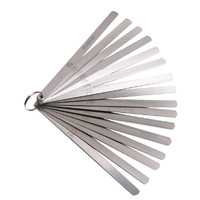FLG/20/150 Groz Metric Thickness Gauges (Feeler Gauges), 0.05 - 1mm, 150mm Blade Length