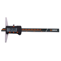 DDG/6 Groz Digital Depth Gauge, Without Hook, 0-6/0-150mm, 0.0005/0.01mm, Base Depth 4, Four Buttons