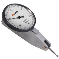 DTI/40M Groz Dial Test Indicator, White Face, 0.8mm, 0.01mm, 0-40-0, Horizontal