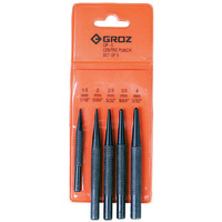 CP/5/ST Groz Centre Punch Set, 5 Pce