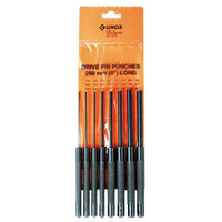 DDP/8/ST Groz Pin Punch Set, 200mm Oal, 8 Pce