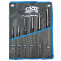 RPP/6/ST Groz Roll Pin Punch Set, 6 Pce