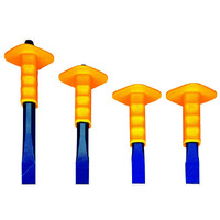 CHS/ST/10/0-1GRP/TE Groz Octagonal Cold Chisel With Grip Guard, 250mm X 25mm