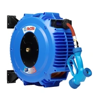 Recoila Retractable Hot Water Hose Reel Gen III with Washdown Gun 10mm ID x 15mtr