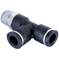 20-013-02M05 QF13 1/8 Tube x M5 Push-In Male Run Tee