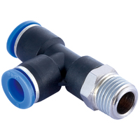 20-M013-0808 QFM13 8mm Tube x 1/2 BSPT Push-In Male Run Tee