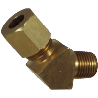 010545-0302 #5D 3/16 Tube x 1/8 BSPT 45 Deg Male Elbow Connector (01-.522)