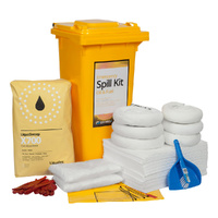120 Litre Wheeled Bin Standard Spill Kit - Oil & Fuel