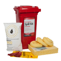 120 Litre Wheeled Bin Economy Spill Kit - Chemical