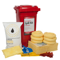 120 Litre Wheeled Bin Standard Spill Kit - Chemical