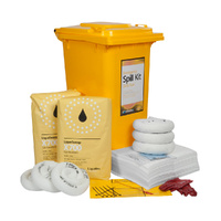 240 Litre Wheeled Bin Economy Spill Kit - Oil & Fuel