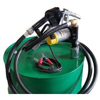M4512 pump with 4mtr hose, suction to suit 205lt drum or tank, and auto shut off nozzle
