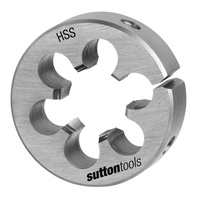 Sutton Button Die M551 1" OD M2X0.4 High Speed Steel