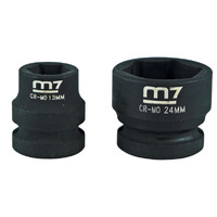 M7 Impact Socket 1/2" Dr, Stubby, 13mm