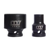 M7 Impact Socket, 1/2" Dr 6 Point, 10mm