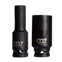 M7 Impact Deep Socket, 1/2" Dr 6 Point, 19mm