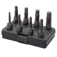 M7 Impact In Hex Socket Set, 1/2" Drive, 8Pcs, 6 - 19mm