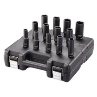 M7 Impact Deep Socket Set, 1/2" Drive, 13Pce, 7/16" - 1-1/4"