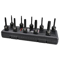 M7 Impact Torx Socket Set, 1/2" Drive, 10Pcs, T20 - T70