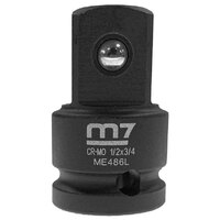 M7 Impact Adaptor, 1/2" Dr F X 3/4" Dr Male -Locking Ball Type
