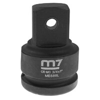 M7 Impact Adaptor, 3/4" Dr F X 1" Dr Male  - Pin & Ring Type