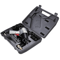 M7 Impact Wrench Kit, Pistol Style, 15 Piece Kit, 1/2" Dr, 400 Ft/Lb