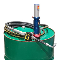 Meclube Air operated oil pump kit complete with suction, 6mt hose and digital metered nozzle 25LPM max flow rate