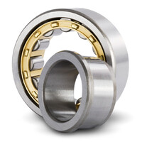 NJ207EM1 Premium Cylindrical Roller Bearing Fix Outer Flanged Loose Inner (35x72x17)