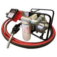 2'' Aluminium diesel transfer pump Honda GX120 Kit with 6mtr x 32mm rubber hose for Diesel 100-130 LPM max flow rate