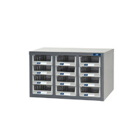 ITM Parts Cabinet, Metal, A5 12 Drawers 586W X 290D X 350H