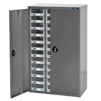 ITM Parts Cabinet, Lockable, Metal A5 36 Drawers 586W X 290D X 937H