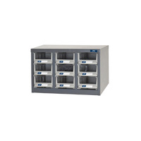 ITM Parts Cabinet, Metal A6 9 Drawers 533W X 265D X 310H