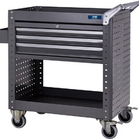 ITM Tool Cart,  Shelf With Side Panels & 3 Lockable Drawers,  873 W X 500 D X 880 H