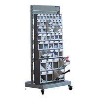 ITM Mobile Flip Out Bin Display Stand, Complete