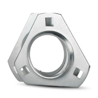 PFT204 Economy 3 Bolt Triangle Flanged Bearing Housing