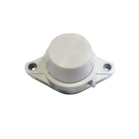 PL-FL206 Economy Thermoplastic 2 Bolt Flanged Bearing Housing incl. End Cap