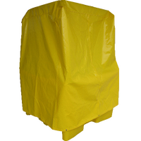 Frameless All-Weather Canvas Cover for Single Stackable IBC Spill Pallet