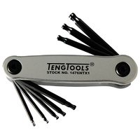 Teng Folding Ball-End TX Key Set, 8Pce