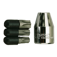 Teng 1/2" Dr. Torx Bit Set, 4Pce, TX45-TX55