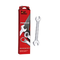 Teng Double Open End Spanner Set, 8Pce, Metric