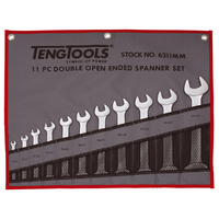 Teng Double Open-End Spanner Set, 11Pce 6-32mm