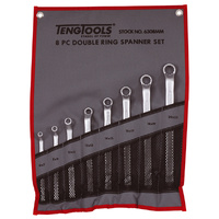 Teng Double Off-Set Ring Spanner Set, 8Pce, 6mm-22mm