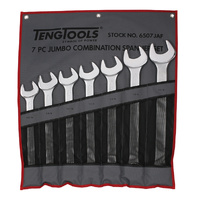 Teng Combination AF Spanner Set W/Wallet, 7Pce, 1-15/16-1-7/8"