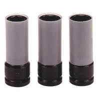 Teng 3Pce 1/2" Dr. Impact Wheel Nut Socket Set